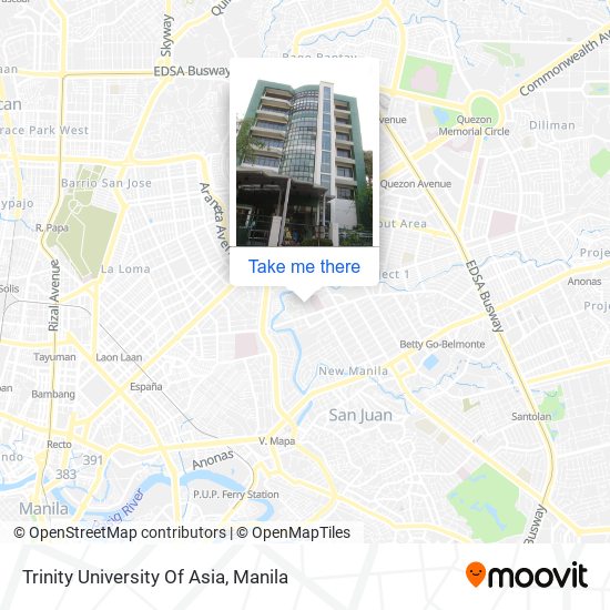 Trinity University Of Asia map