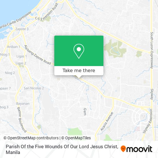 Parish Of the Five Wounds Of Our Lord Jesus Christ map