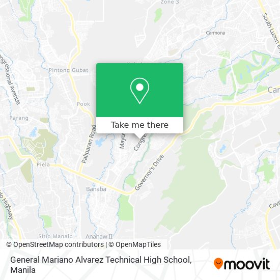 General Mariano Alvarez Technical High School map