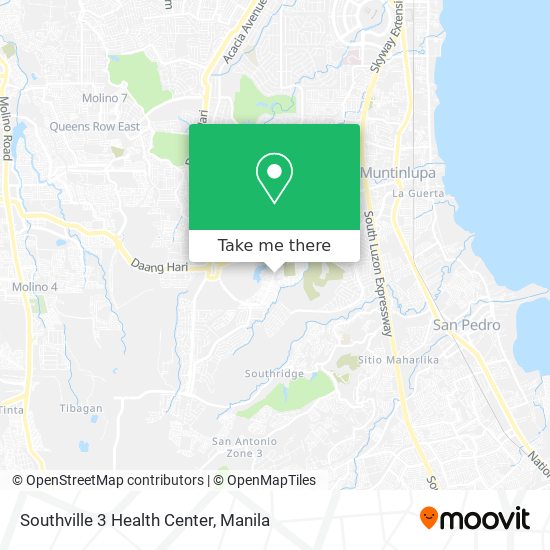 Southville 3 Health Center map