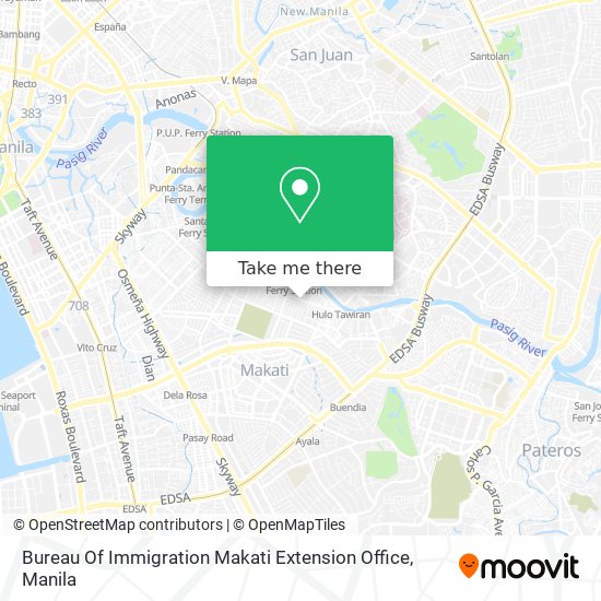 Bureau Of Immigration Makati Extension Office map