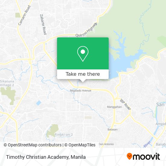 Timothy Christian Academy map