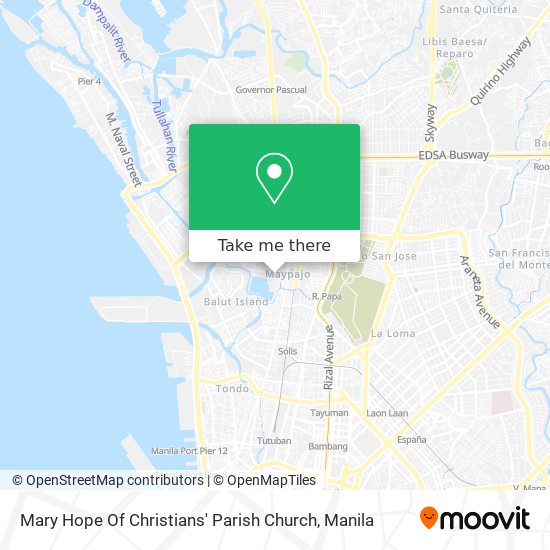 Mary Hope Of Christians' Parish Church map
