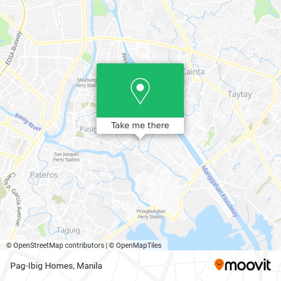 Pag-Ibig Homes map