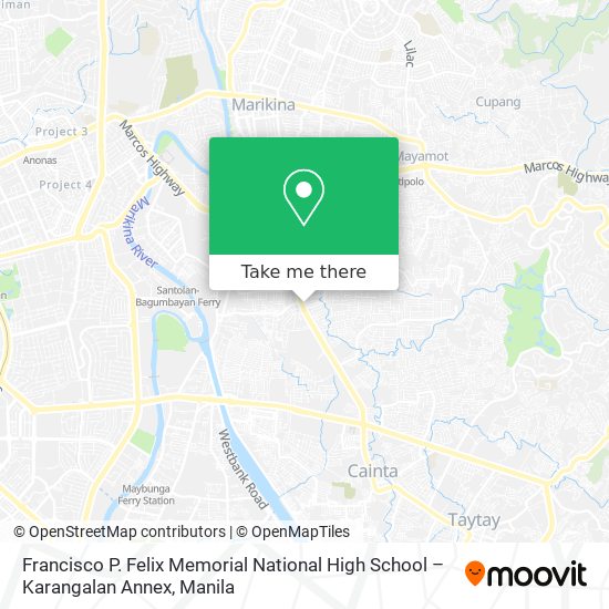 Francisco P. Felix Memorial National High School – Karangalan Annex map