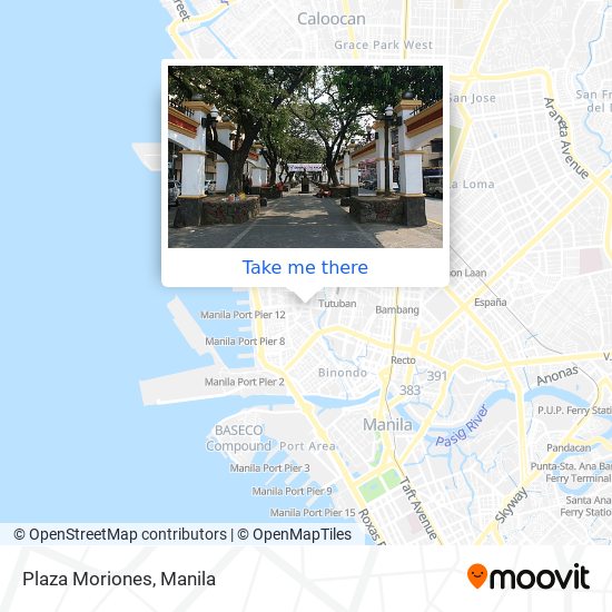 Plaza Moriones map