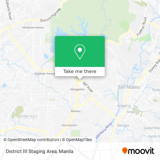 District III Staging Area map