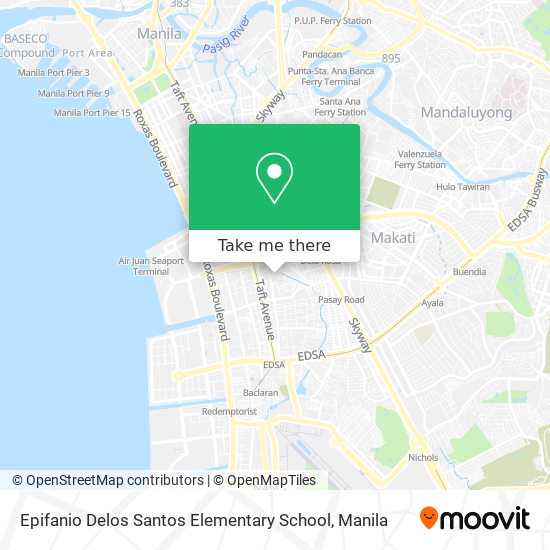 Epifanio Delos Santos Elementary School map