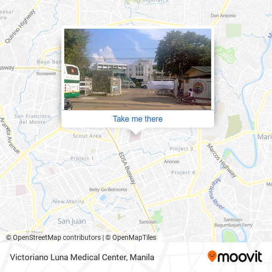 Victoriano Luna Medical Center map