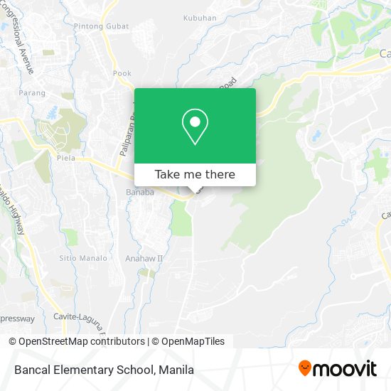 Bancal Elementary School map