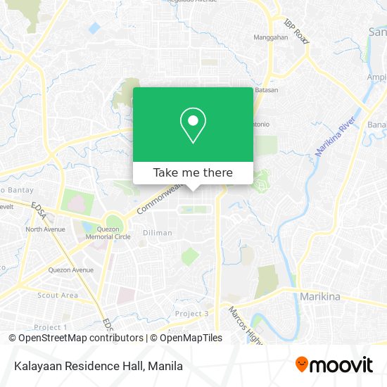 Kalayaan Residence Hall map