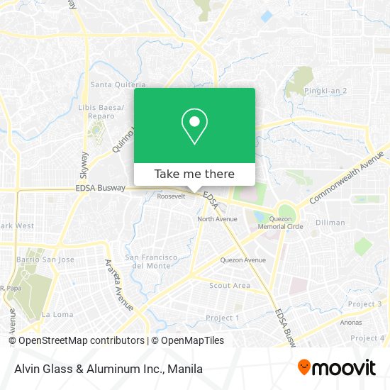 Alvin Glass & Aluminum Inc. map