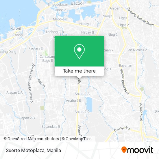 Suerte Motoplaza map