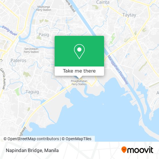 Napindan Bridge map