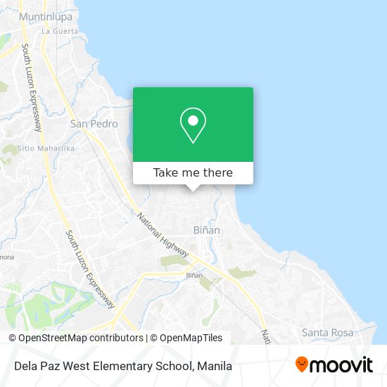Dela Paz West Elementary School map