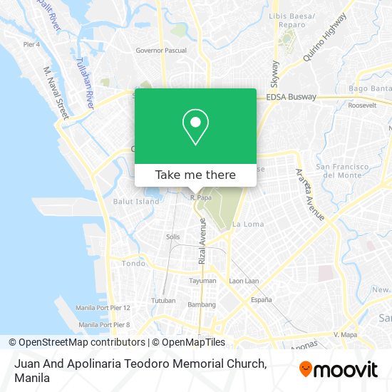 Juan And Apolinaria Teodoro Memorial Church map