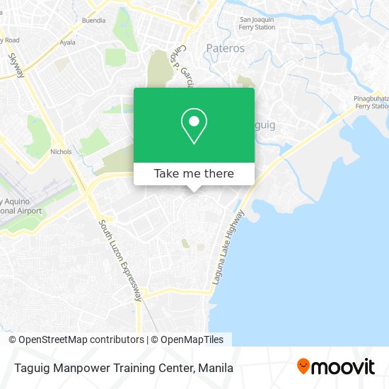 Taguig Manpower Training Center map