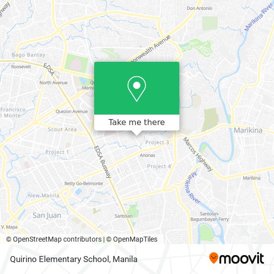 Quirino Elementary School map