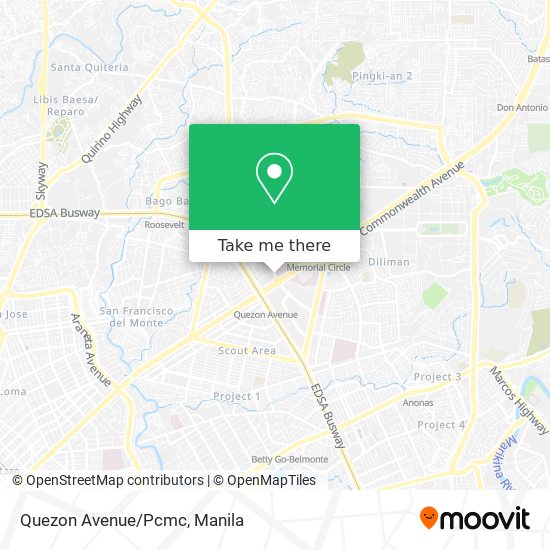 Quezon Avenue/Pcmc map