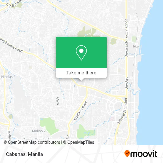 Cabanas map