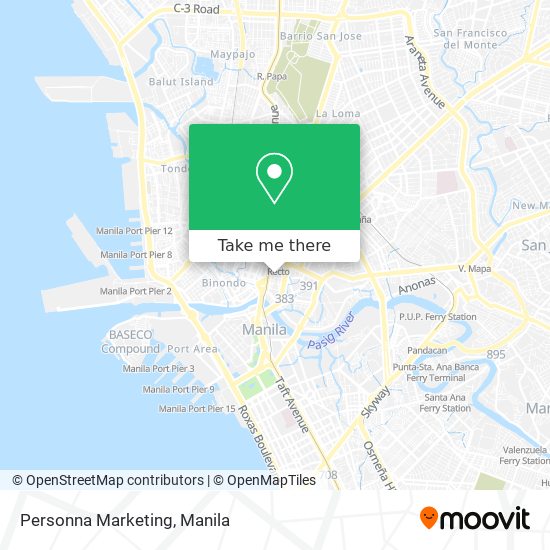 Personna Marketing map