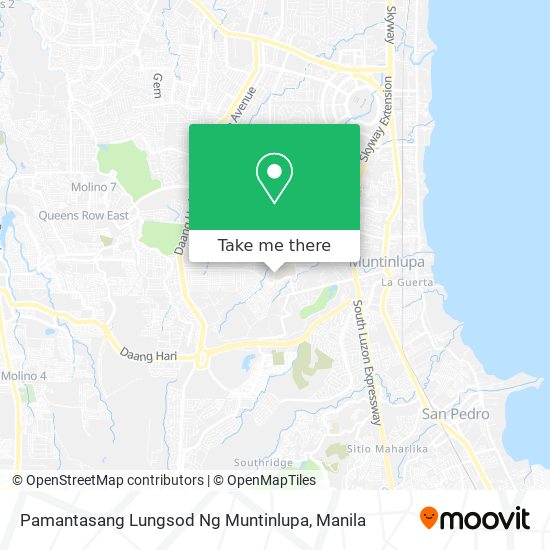 Pamantasang Lungsod Ng Muntinlupa map