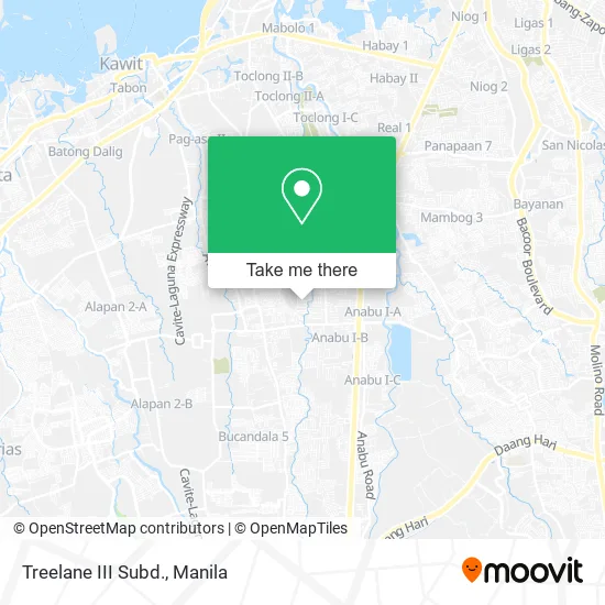 Treelane III Subd. map