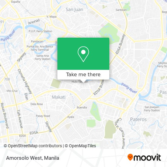 Amorsolo West map