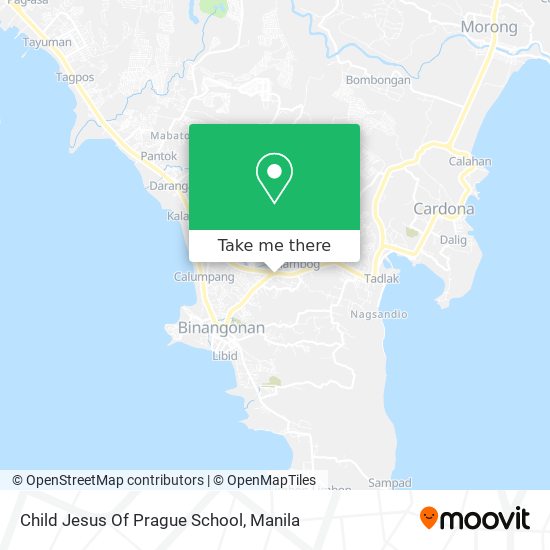 Child Jesus Of Prague School map