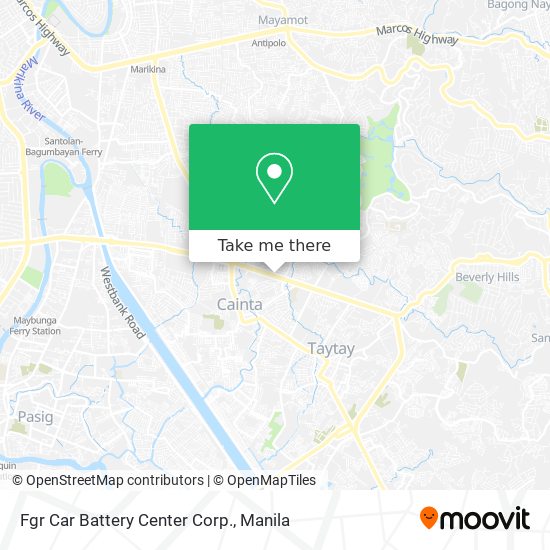 Fgr Car Battery Center Corp. map