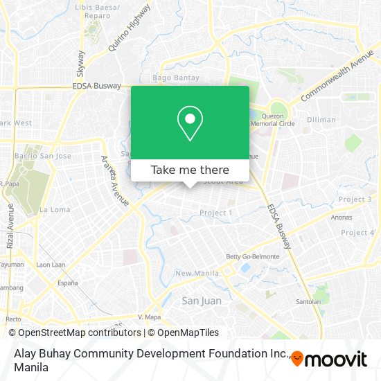 Alay Buhay Community Development Foundation Inc. map