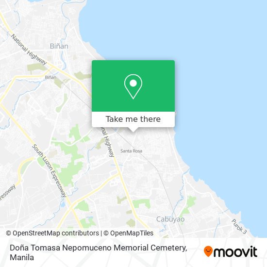 Doña Tomasa Nepomuceno Memorial Cemetery map