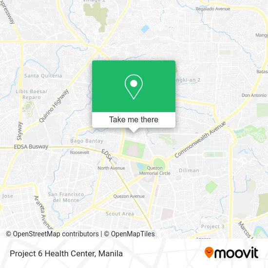 Project 6 Health Center map