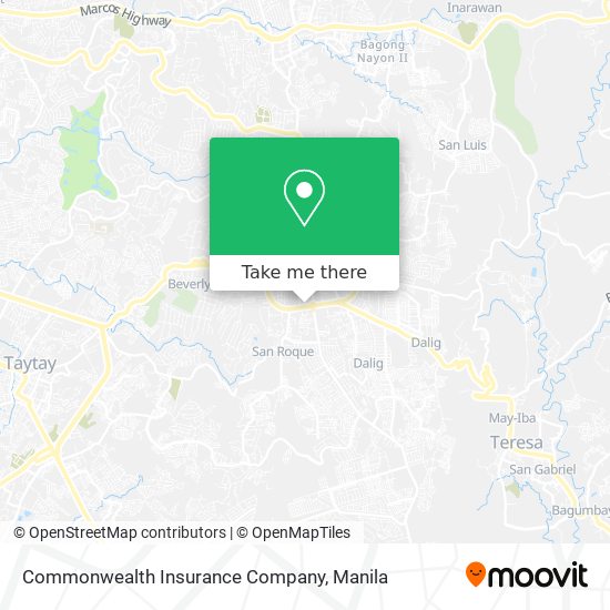 Commonwealth Insurance Company map