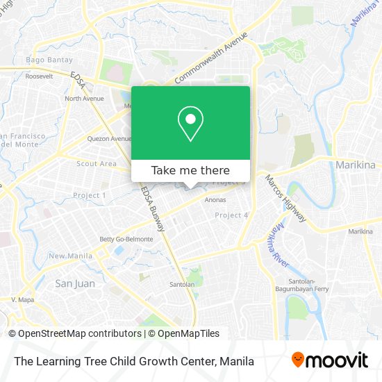 The Learning Tree Child Growth Center map