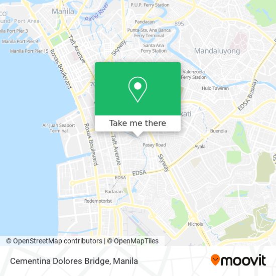 Cementina Dolores Bridge map