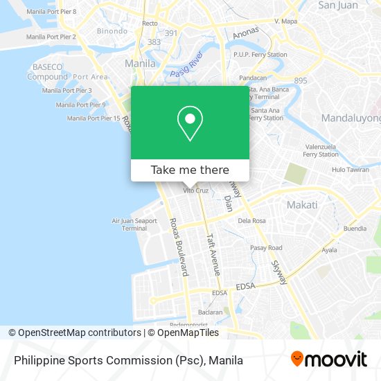 Philippine Sports Commission (Psc) map