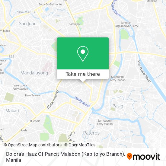 Dolora's Hauz Of Pancit Malabon (Kapitolyo Branch) map