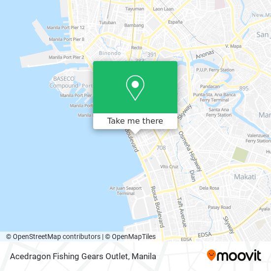 Acedragon Fishing Gears Outlet map