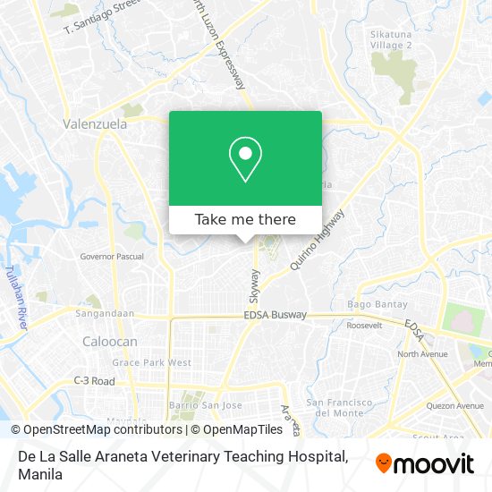 De La Salle Araneta Veterinary Teaching Hospital map
