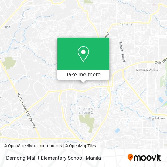 Damong Maliit Elementary School map