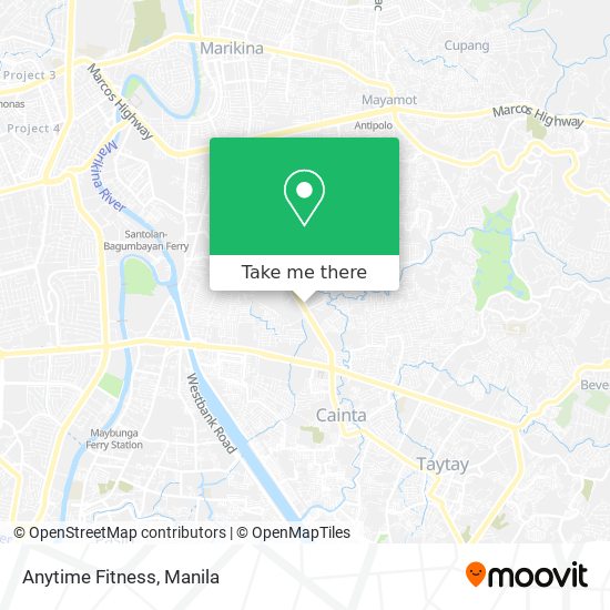 Anytime Fitness map