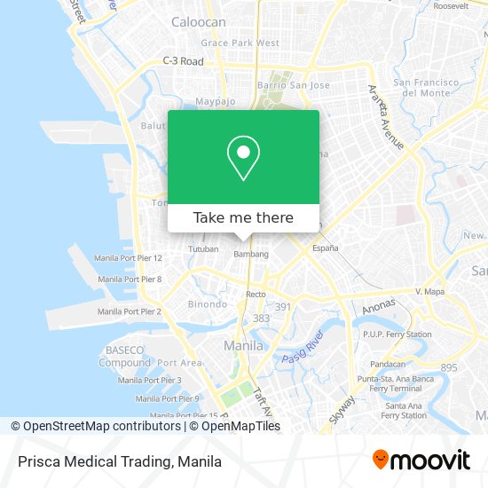 Prisca Medical Trading map