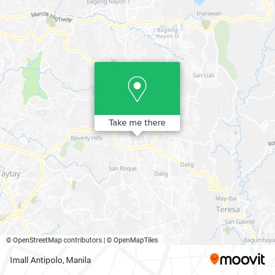 Imall Antipolo map