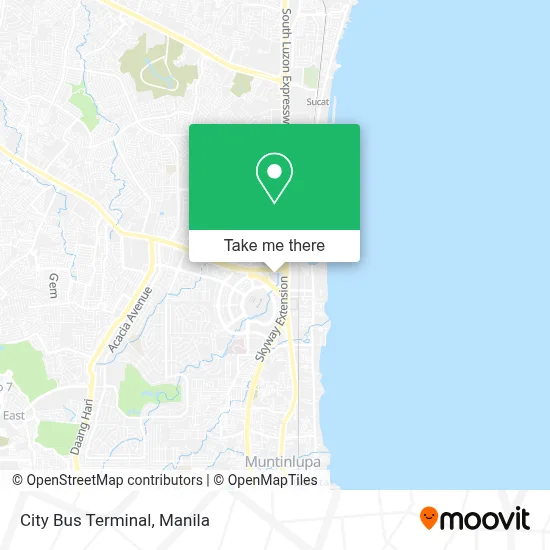 City Bus Terminal map