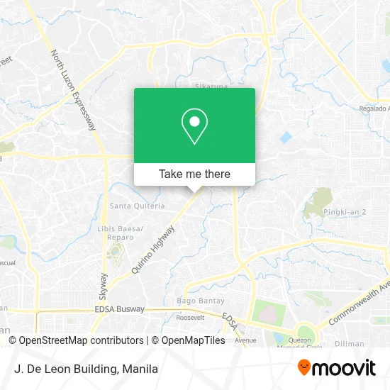 J. De Leon Building map