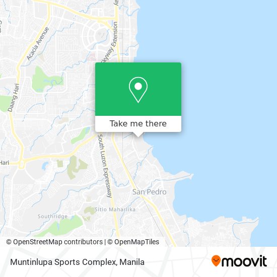 Muntinlupa Sports Complex map