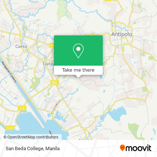 San Beda College map