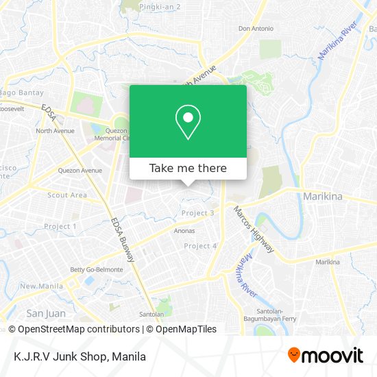 K.J.R.V Junk Shop map