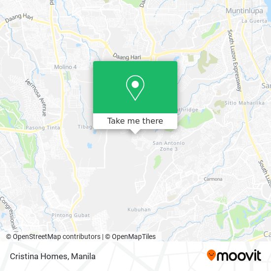 Cristina Homes map